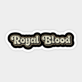 Royal Blood - Vintage Text Sticker